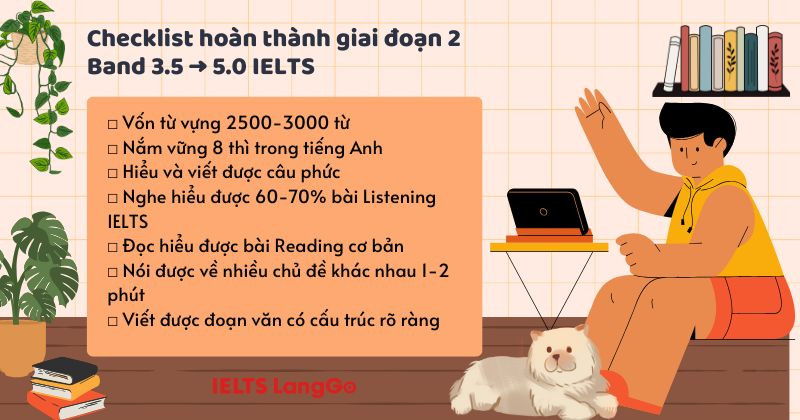 Giai đoạn 2 bạn cần làm quen với các dạng bài thi đơn giản và tăng vốn từ vựng