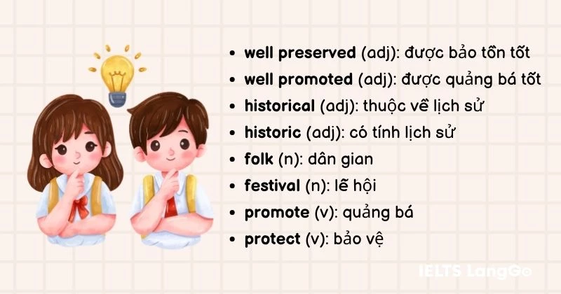 Tiếng Anh lớp 11 Unit 6 Looking back - Vocabulary