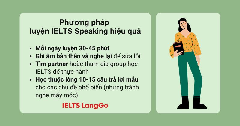 Để lên band 6.0 Speaking cần rất chú trọng phát âm và cách trả lời