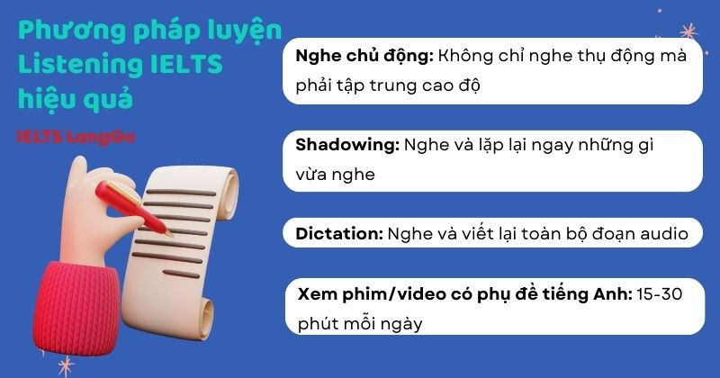 Phương pháp luyện Nghe hiểu quả cho bất kỳ ai học IELTS