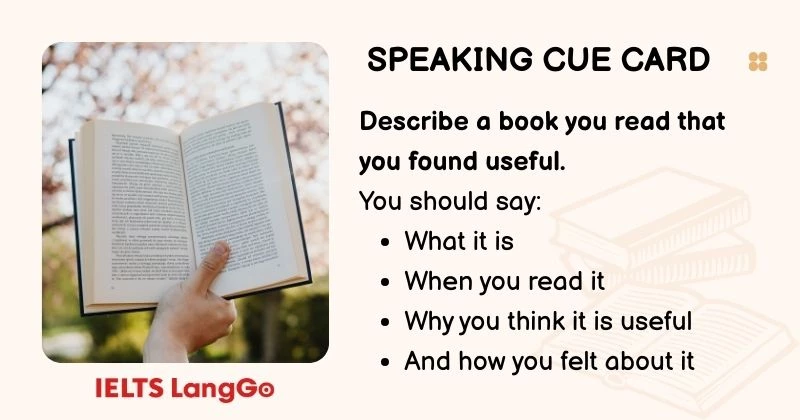Describe a book that you found useful cue card