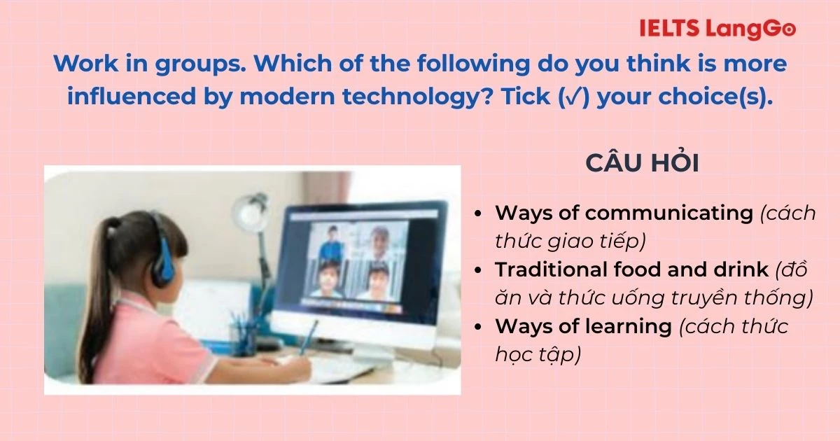 Bài tập 1 Tiếng Anh 8 Unit 6 Skills 2