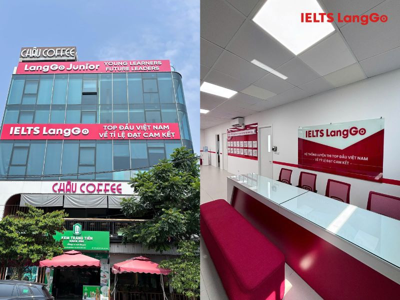 Trung tâm nằm trong tòa nhà hiện đại, mặt tiền rộng rãi