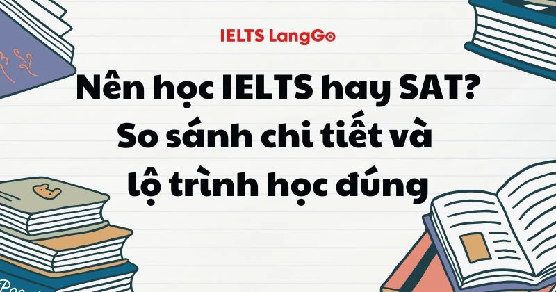 Nên học SAT hay IELTS? Chọn đúng lộ trình để không mất thời gian, tiền bạc