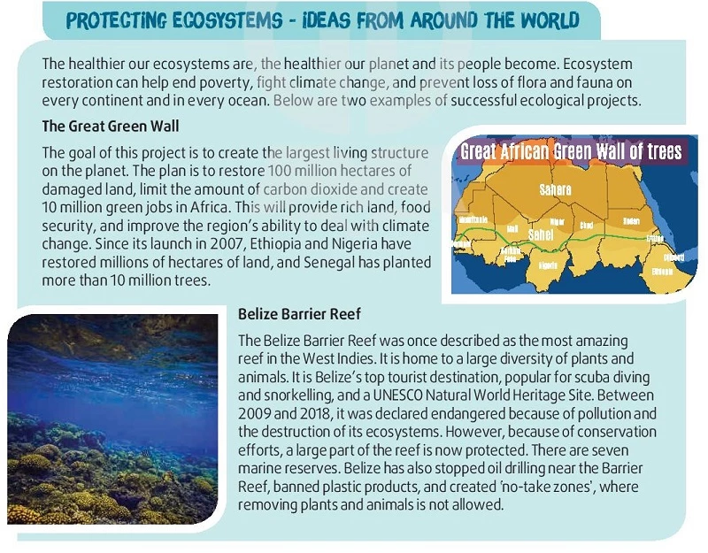 Protecting ecosystems - Ideas from around the world