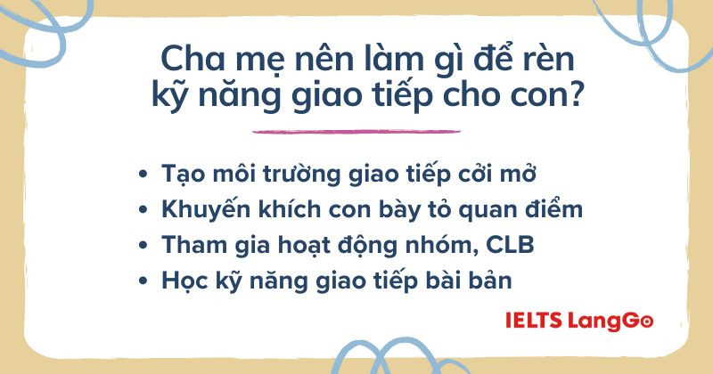 Những điều dễ dàng nhất cha mẹ có thể làm để con giao tiếp trưởng thành hơn
