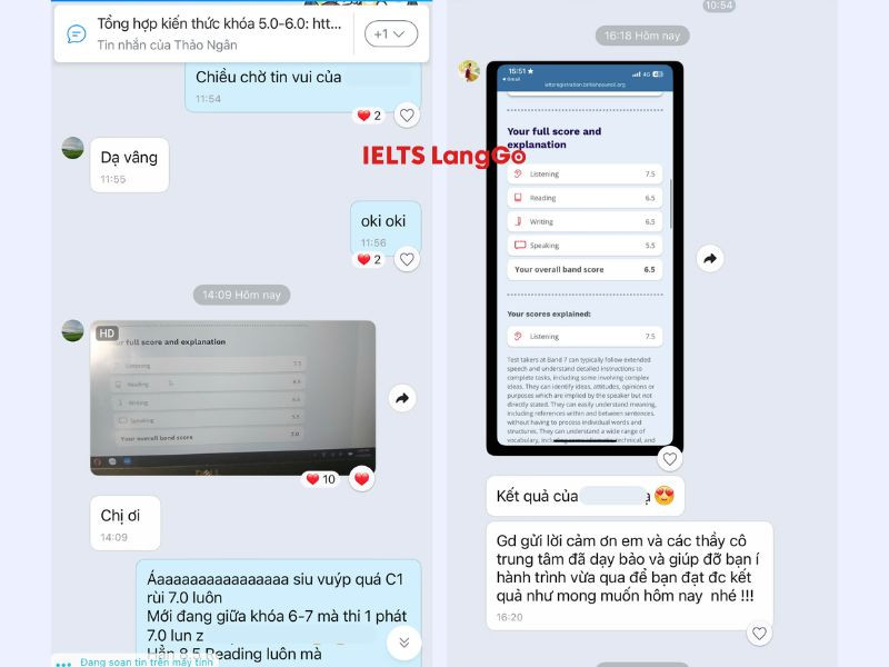 Học viên đạt 7.0 IELTS có lợi thế cạnh tranh khi thi tuyển vào các trường top đầu