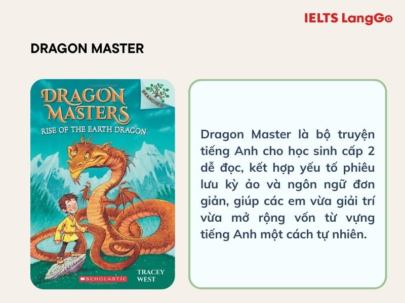 Dragon Master là bộ truyện tiếng Anh cho học sinh cấp 2 dễ đọc