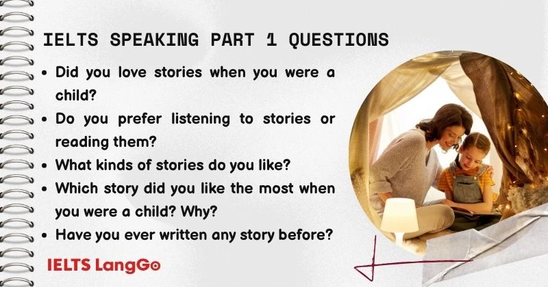 Stories IELTS Speaking Part 1 Questions