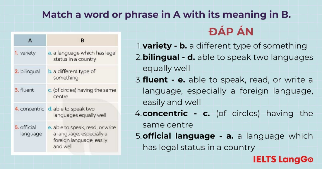 Bài tập 1 Tiếng Anh 9 Unit 9 A Closer Look 1