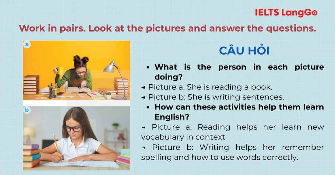 Bài tập 1 Tiếng Anh 9 Unit 9 Skills 2