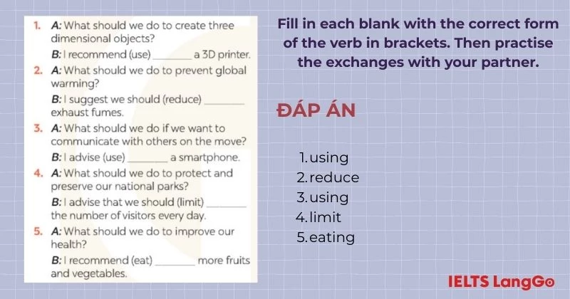 Bài tập 4 Tiếng Anh 9 Unit 11 A Closer Look 2