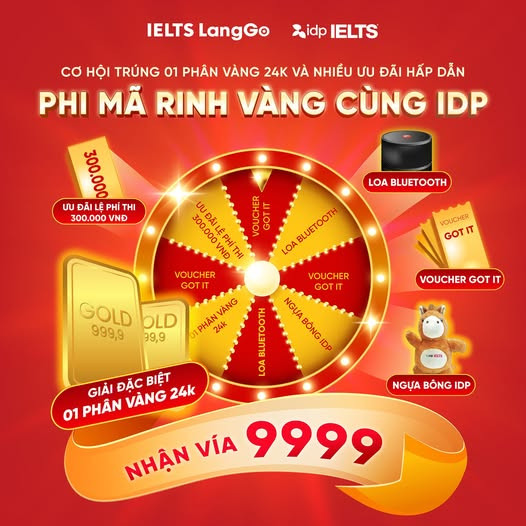 Ưu đãi cực sốc trong tháng 3 dành cho thí sinh đăng ký thi IELTS tại IDP