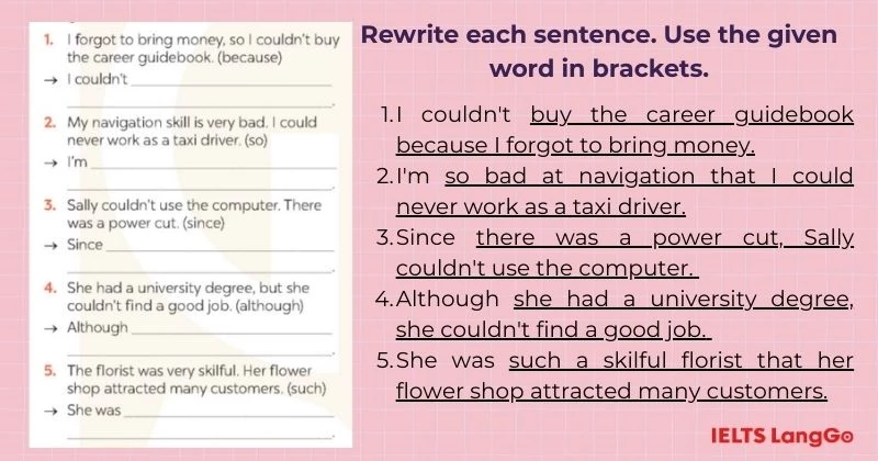 Bài tập 4 Tiếng Anh 9 Unit 12 A Closer Look 2
