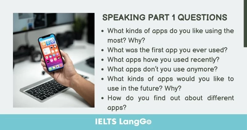Câu hỏi thường gặp chủ đề Apps Speaking Part 1