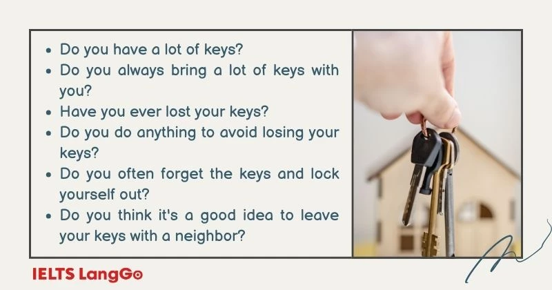 Keys Speaking Part 1 Questions