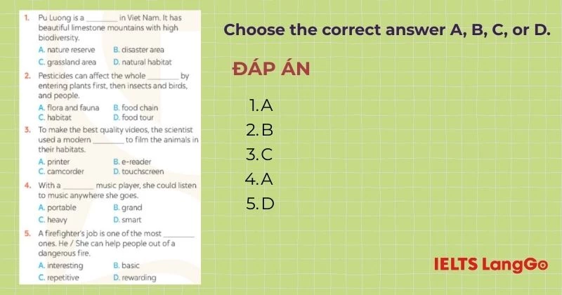 Bài tập 2 Tiếng Anh 4 Review 4 Language