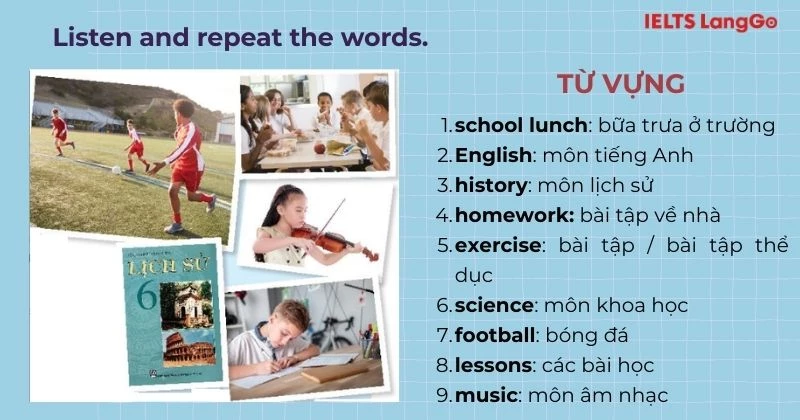 Bài tập 1 Tiếng Anh 6 Unit 1 A Closer Look 1