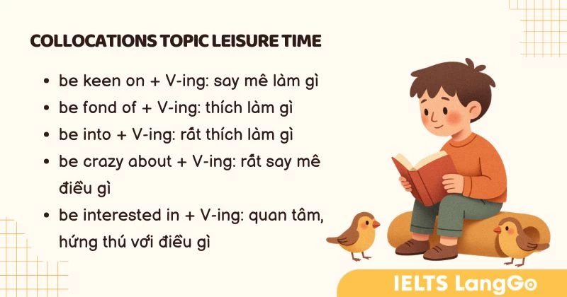 Collocations topic Leisure time