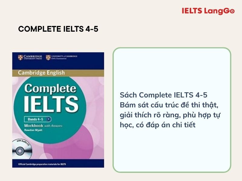 Complete IELTS là lựa chọn hàng đầu của những người học IELTS