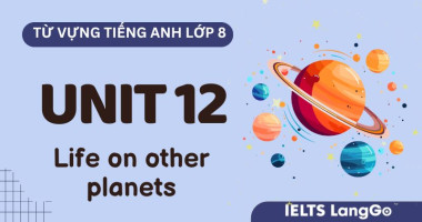 Từ vựng Unit 12 lớp 8 Global Success chủ đề Life on other planets