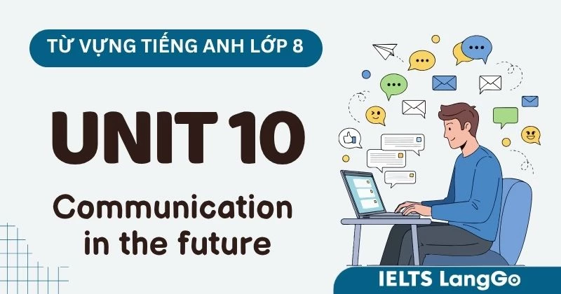 Từ vựng Unit 10 lớp 8 Global Success: Communication in the Future