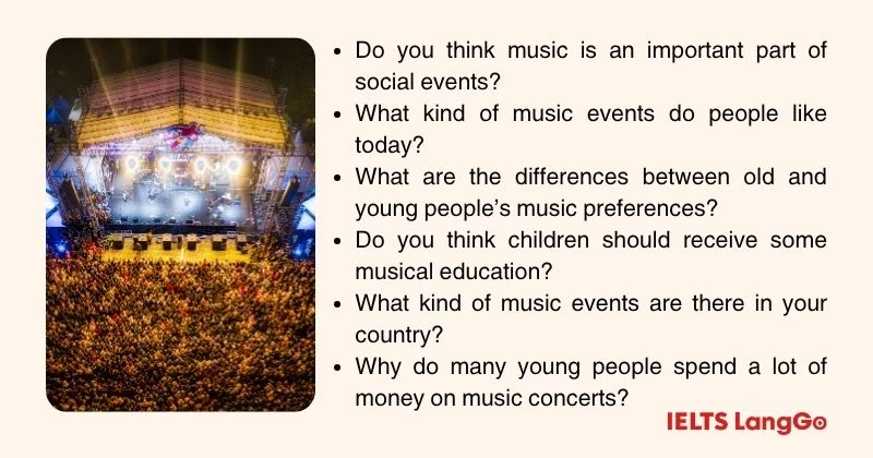 Describe an event you didn’t enjoy the music played Part 3