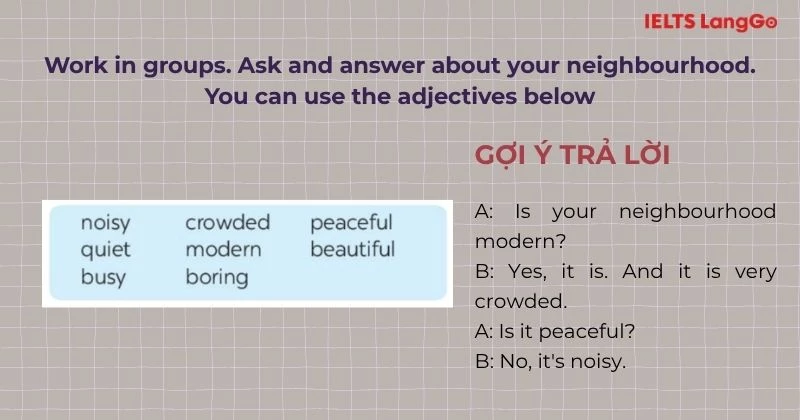 Bài tập 1 Tiếng Anh 6 Unit 4 A Closer Look 1