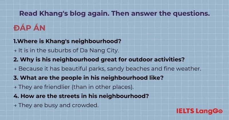 Bài tập 3 Tiếng Anh 6 Unit 4 Skills 1