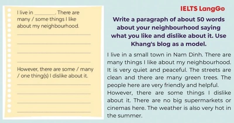 Bài tập 4 Tiếng Anh 6 Unit 4 Skills 2