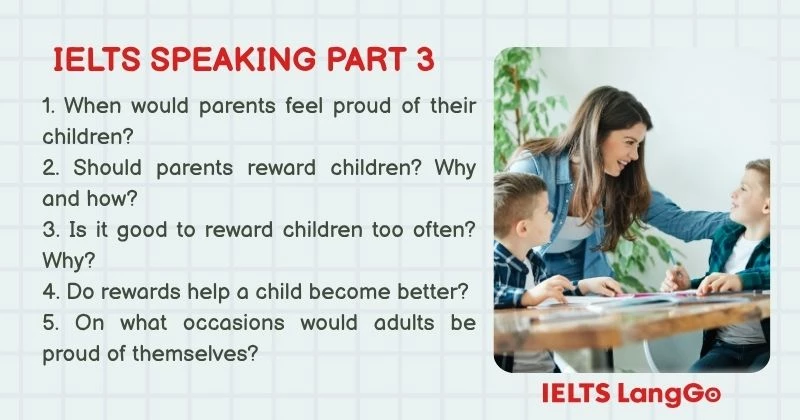 Describe a time when you felt proud of a family member Part 3 Questions