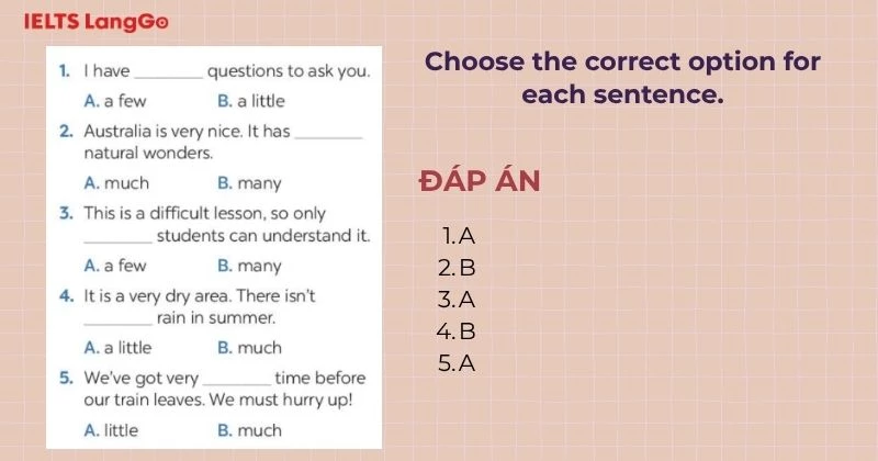 Bài tập 2 Tiếng Anh 6 Unit 5 A Closer Look 2