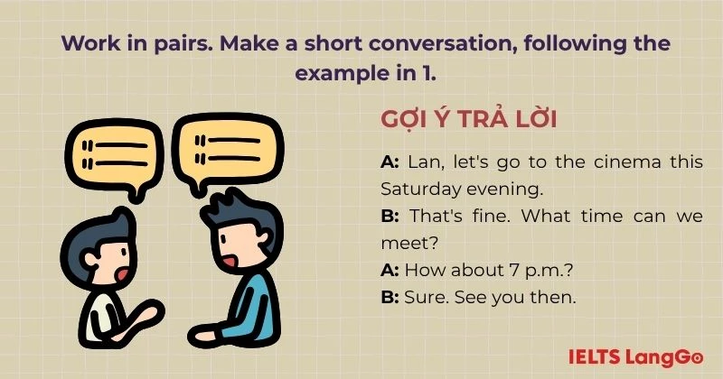 Bài tập 2 Tiếng Anh 6 Unit 5 Communication