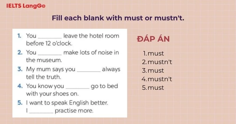 Bài tập 4 Tiếng Anh 6 Unit 5 A Closer Look 2