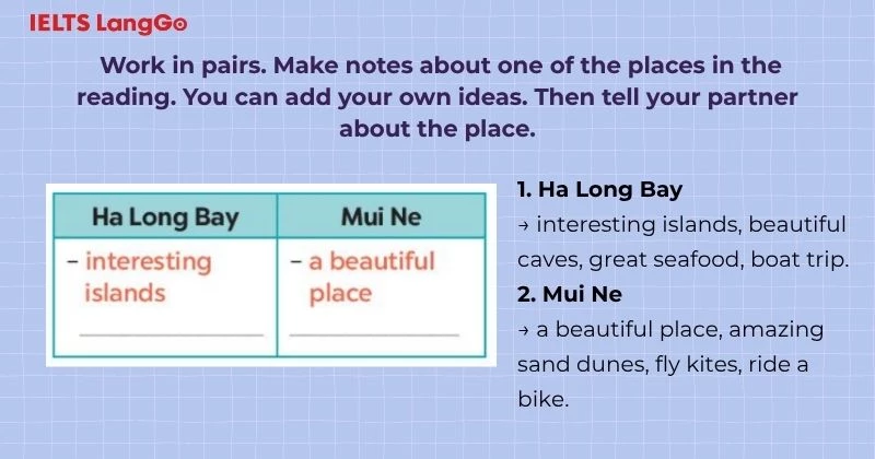 Bài tập 4 Tiếng Anh 6 Unit 5 Skills 1