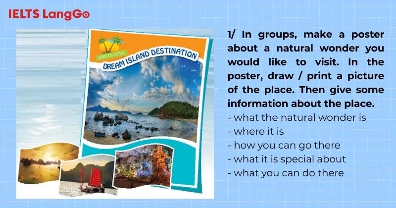 Bài tập 1 Tiếng Anh 6 Unit 5 Project