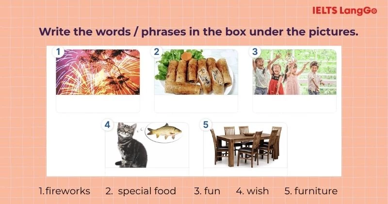 Bài tập 1 Tiếng Anh 6 Unit 6 A Closer Look 1