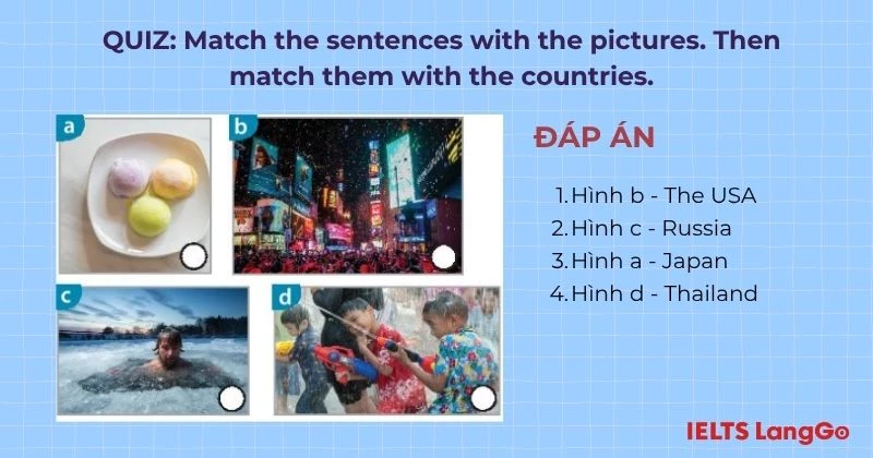 Bài tập 3 Unit 6 Tiếng Anh 6 Communication