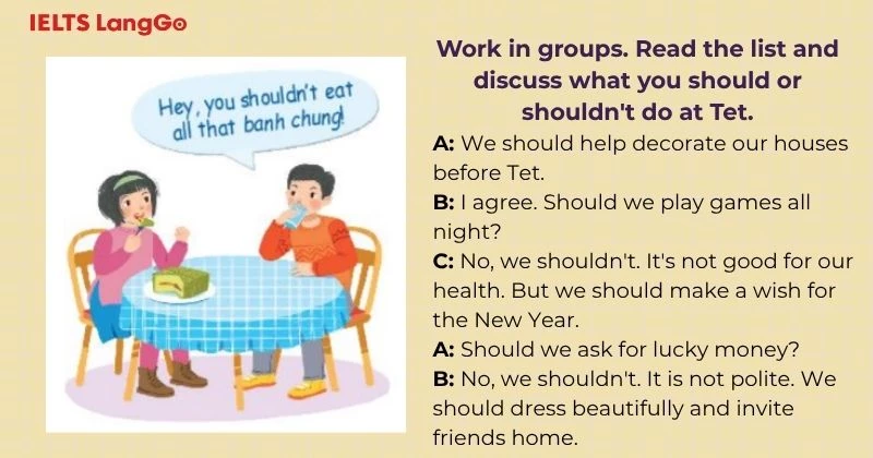 Bài tập 4 Tiếng Anh 6 Unit 6 Skills 1