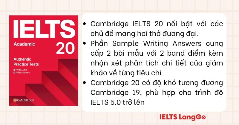 Điểm mới và độ khó của Cambridge IELTS 20 Academic