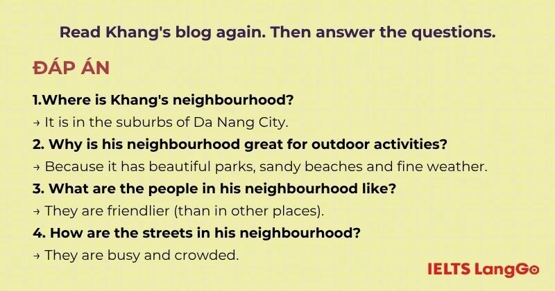 Bài tập 3 Tiếng Anh 6 Unit 4 Skills 1