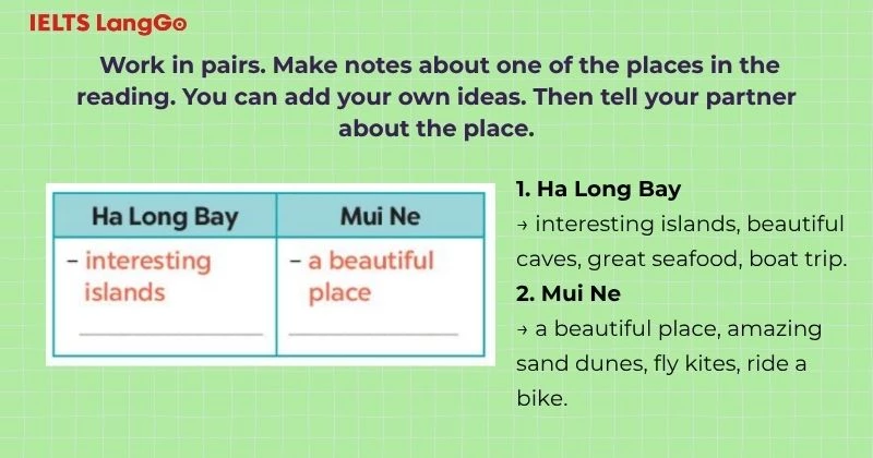 Bài tập 4 Tiếng Anh 6 Unit 5 Skills 1