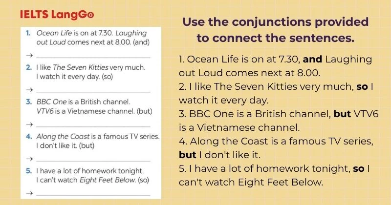 Bài tập 4 Tiếng Anh 6 Unit 7 Looking Back