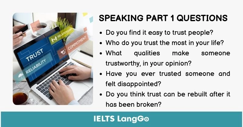 Topic Trust Speaking Part 1 Questions