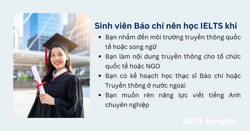 Sinh viên Báo chí nên học IELTS khi nào?