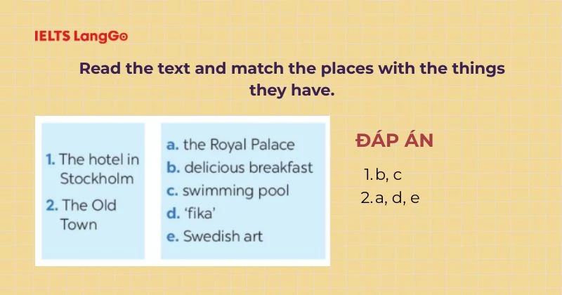 Bài tập 3 Tiếng Anh 6 Unit 9 Skills 1
