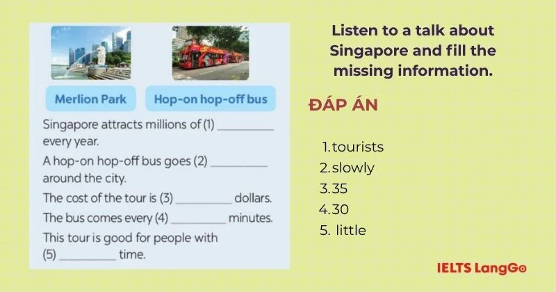 Bài tập 4 Tiếng Anh 6 Review 3 Skills