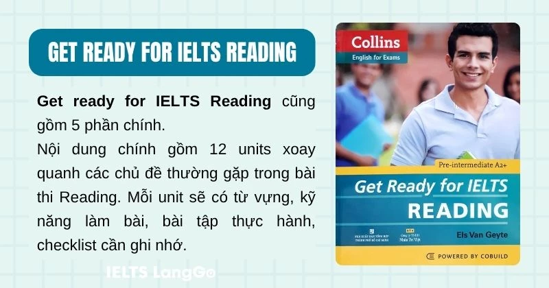Sách get ready for IELTS Reading phù hợp cho trình độ A2+