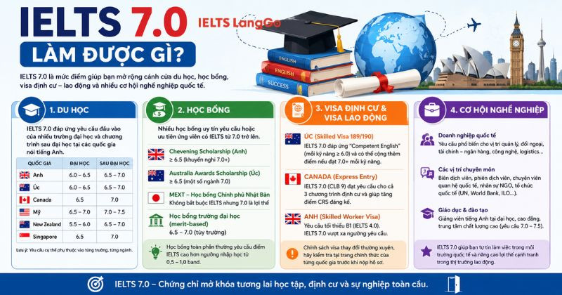 IELTS 7.0 làm được gì?