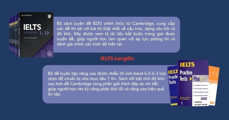 Đây là những bộ đề, tài liệu tự học IELTS 7.0 được nhiều giảng viên IELTS khuyên dùng